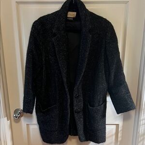Isabel marant Black Wool Blend Coat